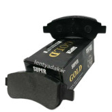 لنت ترمز جلو ایرانخودرو پژو 206 تیپ 5 (PEUGEOT - 206 TIP 5) برند GOLD | لنت یدک